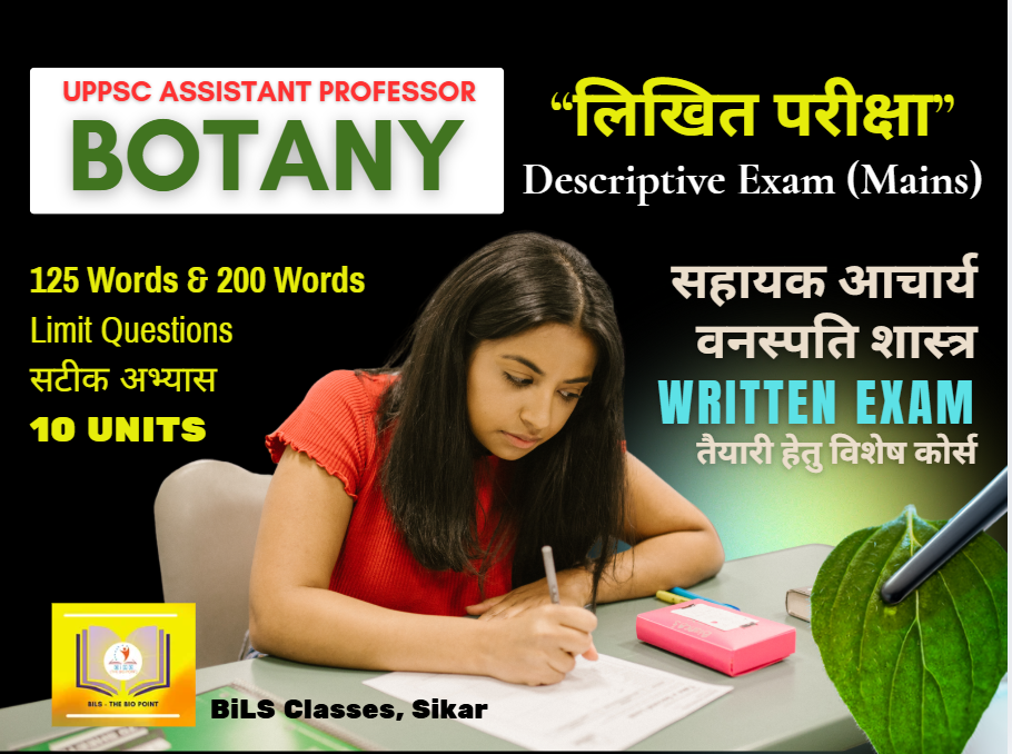 UPPSC Assistant Professor Descriptive Exam Course Botany | BiLS - Bansiwal Institute for Life Sciences