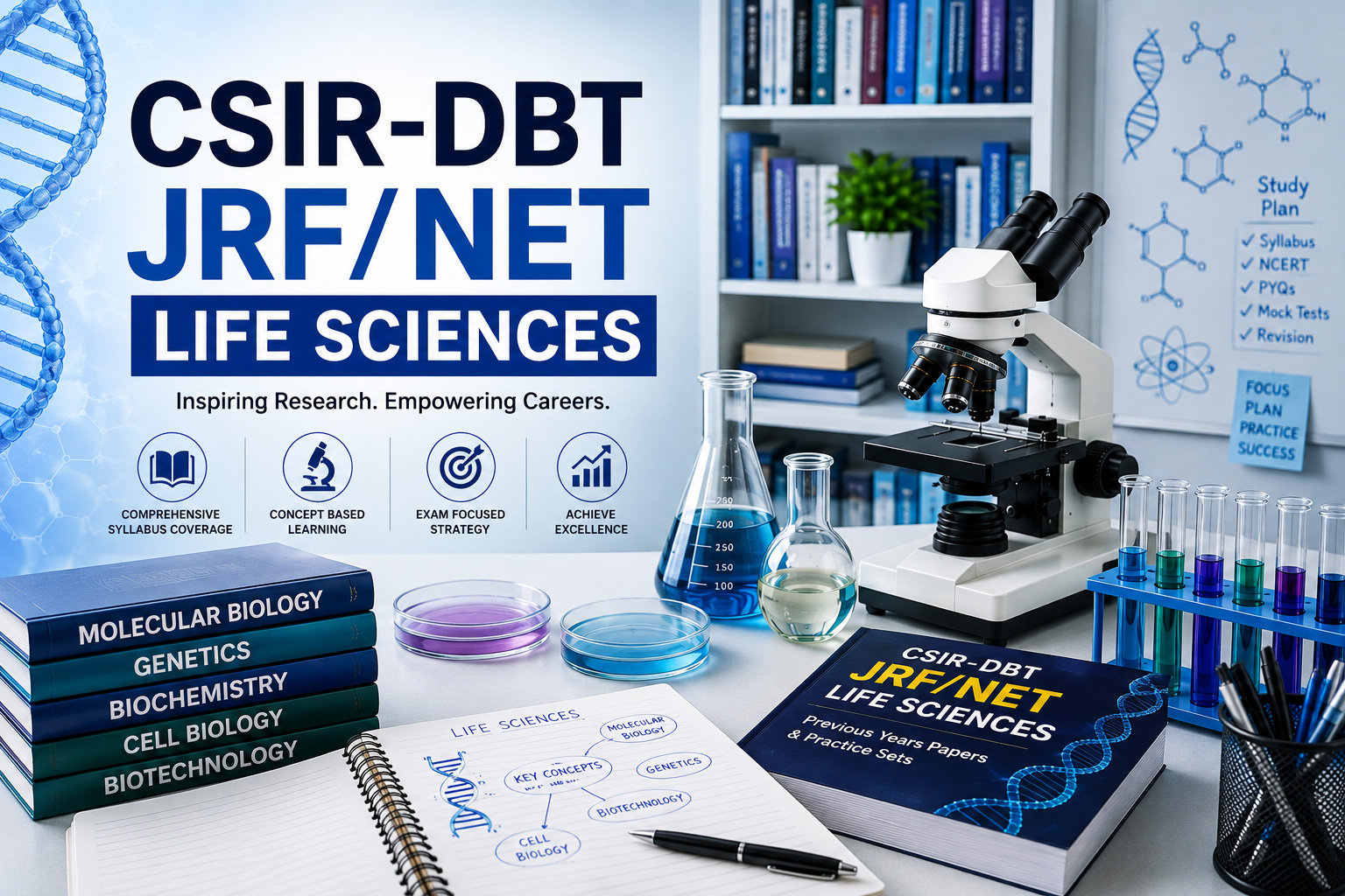 CSIR-DBT JRF NET Life Sciences Preparation | Online & Offline Coaching