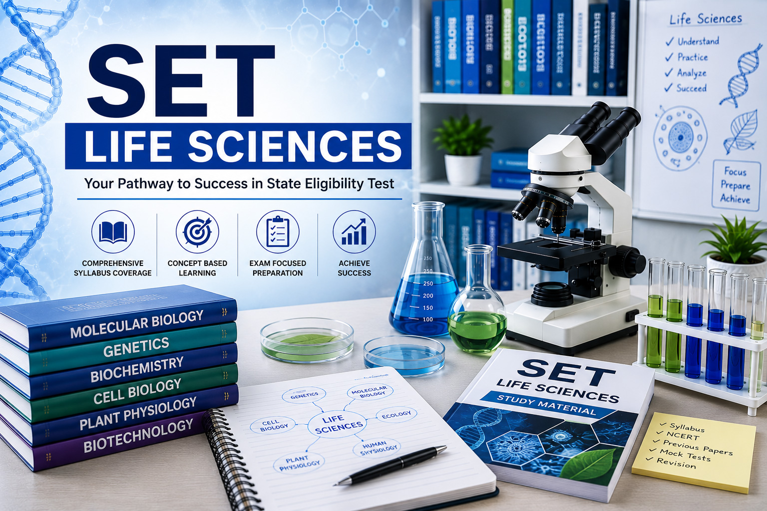 SET Life Sciences Preparation | Question Practice & Test Series